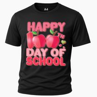 Happy 100th Day of School Cute Apples Cooling Performance Crew T-Shirt