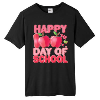 Happy 100th Day of School Cute Apples Tall Fusion ChromaSoft Performance T-Shirt