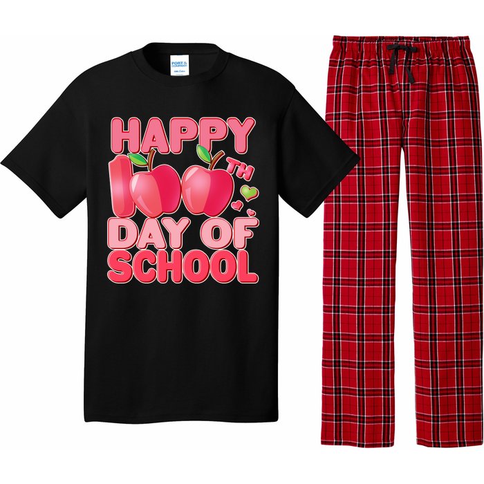 Happy 100th Day of School Cute Apples Pajama Set