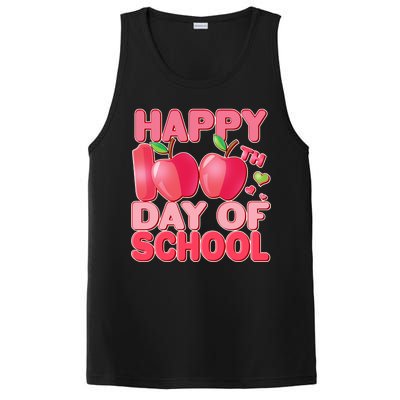 Happy 100th Day of School Cute Apples PosiCharge Competitor Tank