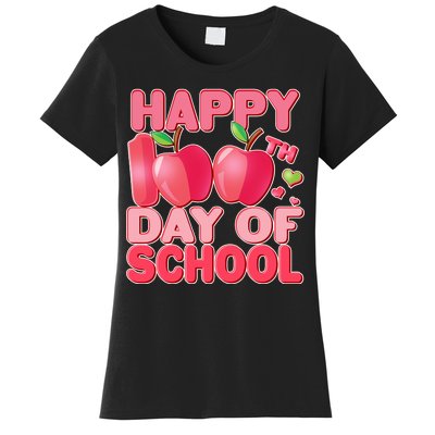 Happy 100th Day of School Cute Apples Women's T-Shirt