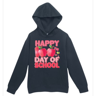 Happy 100th Day of School Cute Apples Urban Pullover Hoodie