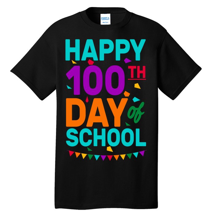 Happy 100th Day Of School For Teacher Or Child Tall T-Shirt