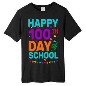 Happy 100th Day Of School For Teacher Or Child Tall Fusion ChromaSoft Performance T-Shirt