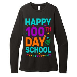 Happy 100th Day Of School For Teacher Or Child Womens CVC Long Sleeve Shirt