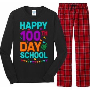 Happy 100th Day Of School For Teacher Or Child Long Sleeve Pajama Set