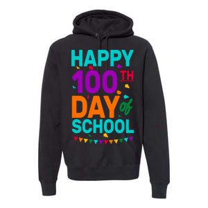 Happy 100th Day Of School For Teacher Or Child Premium Hoodie