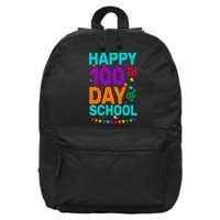 Happy 100th Day Of School For Teacher Or Child 16 in Basic Backpack