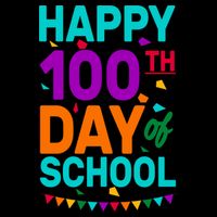 Happy 100th Day Of School For Teacher Or Child 16 in Basic Backpack