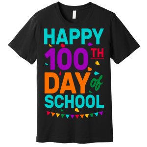 Happy 100th Day Of School For Teacher Or Child Premium T-Shirt