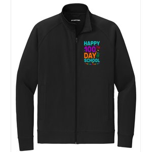 Happy 100th Day Of School For Teacher Or Child Stretch Full-Zip Cadet Jacket