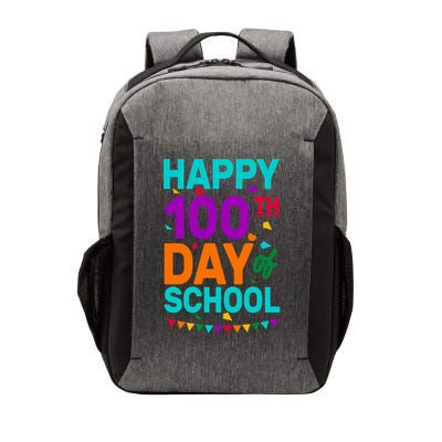 Happy 100th Day Of School For Teacher Or Child Vector Backpack