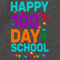 Happy 100th Day Of School For Teacher Or Child Vector Backpack