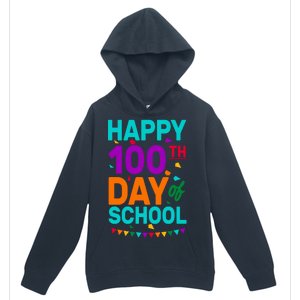 Happy 100th Day Of School For Teacher Or Child Urban Pullover Hoodie