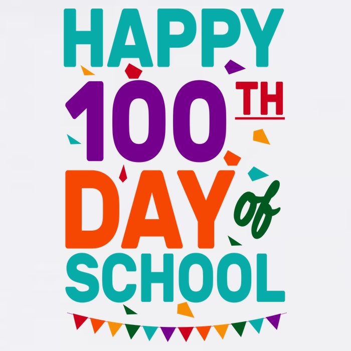 Happy 100th Day Of School For Teacher Or Child Garment-Dyed Sweatshirt