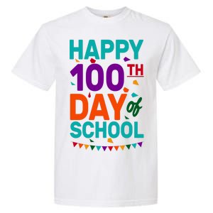 Happy 100th Day Of School For Teacher Or Child Garment-Dyed Heavyweight T-Shirt