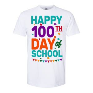 Happy 100th Day Of School For Teacher Or Child Softstyle CVC T-Shirt