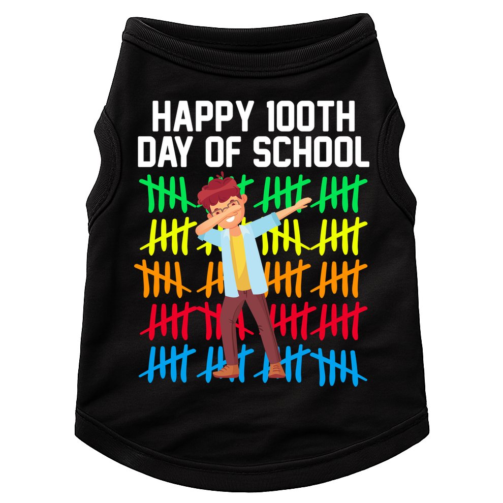 Happy 100th Day Of School Tally Marks Doggie Tank