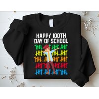 Happy 100th Day Of School Tally Marks Sweatshirt
