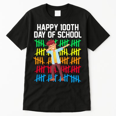 Happy 100th Day Of School Tally Marks Tall T-Shirt