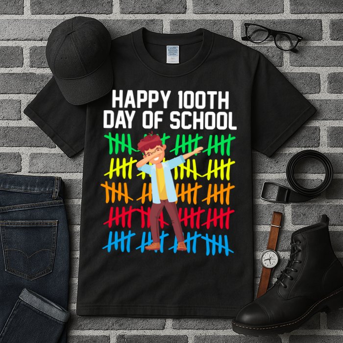 Happy 100th Day Of School Tally Marks Tall T-Shirt