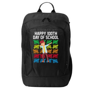 Happy 100th Day Of School Tally Marks City Backpack