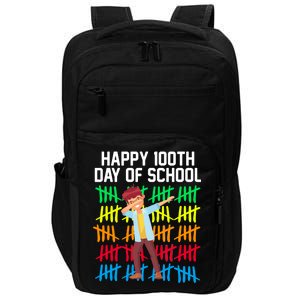 Happy 100th Day Of School Tally Marks Impact Tech Backpack