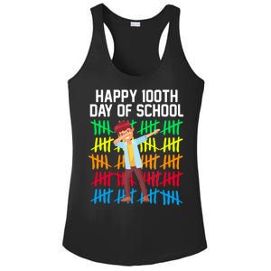 Happy 100th Day Of School Tally Marks Ladies PosiCharge Competitor Racerback Tank