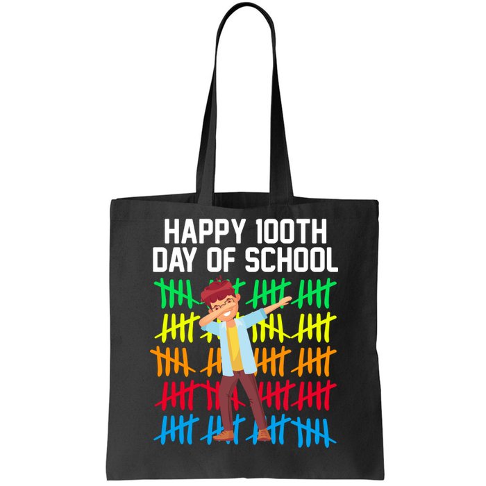 Happy 100th Day Of School Tally Marks Tote Bag