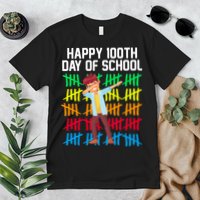 Happy 100th Day Of School Tally Marks Premium T-Shirt