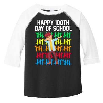 Happy 100th Day Of School Tally Marks Toddler Fine Jersey T-Shirt