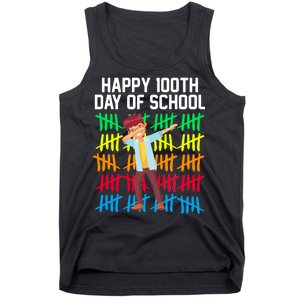 Happy 100th Day Of School Tally Marks Tank Top