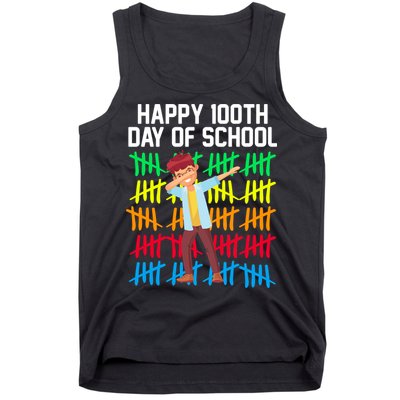 Happy 100th Day Of School Tally Marks Tank Top