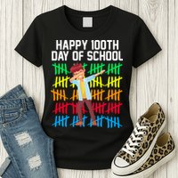 Happy 100th Day Of School Tally Marks Womens T-Shirt
