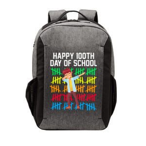 Happy 100th Day Of School Tally Marks Vector Backpack