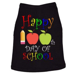 Happy 100th Day Of School Teachers Apple Doggie Tank