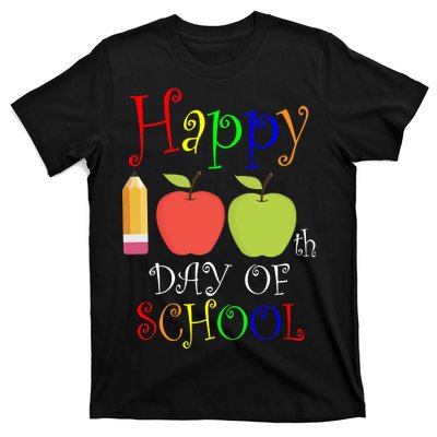 Happy 100th Day Of School Teachers Apple T-Shirt