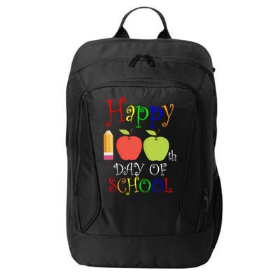 Happy 100th Day Of School Teachers Apple City Backpack