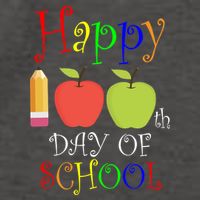 Happy 100th Day Of School Teachers Apple Vector Backpack