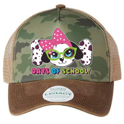 Happy 101 Days Of School Dalmatian Dog Legacy Tie Dye Trucker Hat