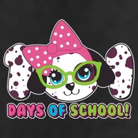 Happy 101 Days Of School Dalmatian Dog 7 Panel Mesh Trucker Snapback Hat