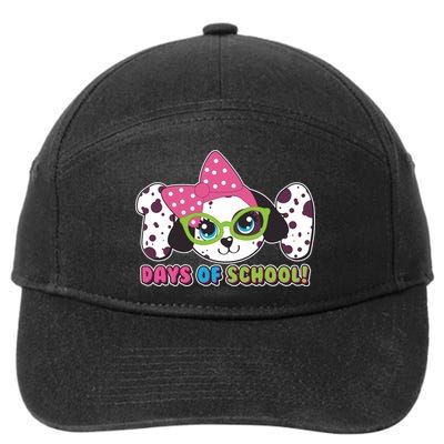 Happy 101 Days Of School Dalmatian Dog 7-Panel Snapback Hat