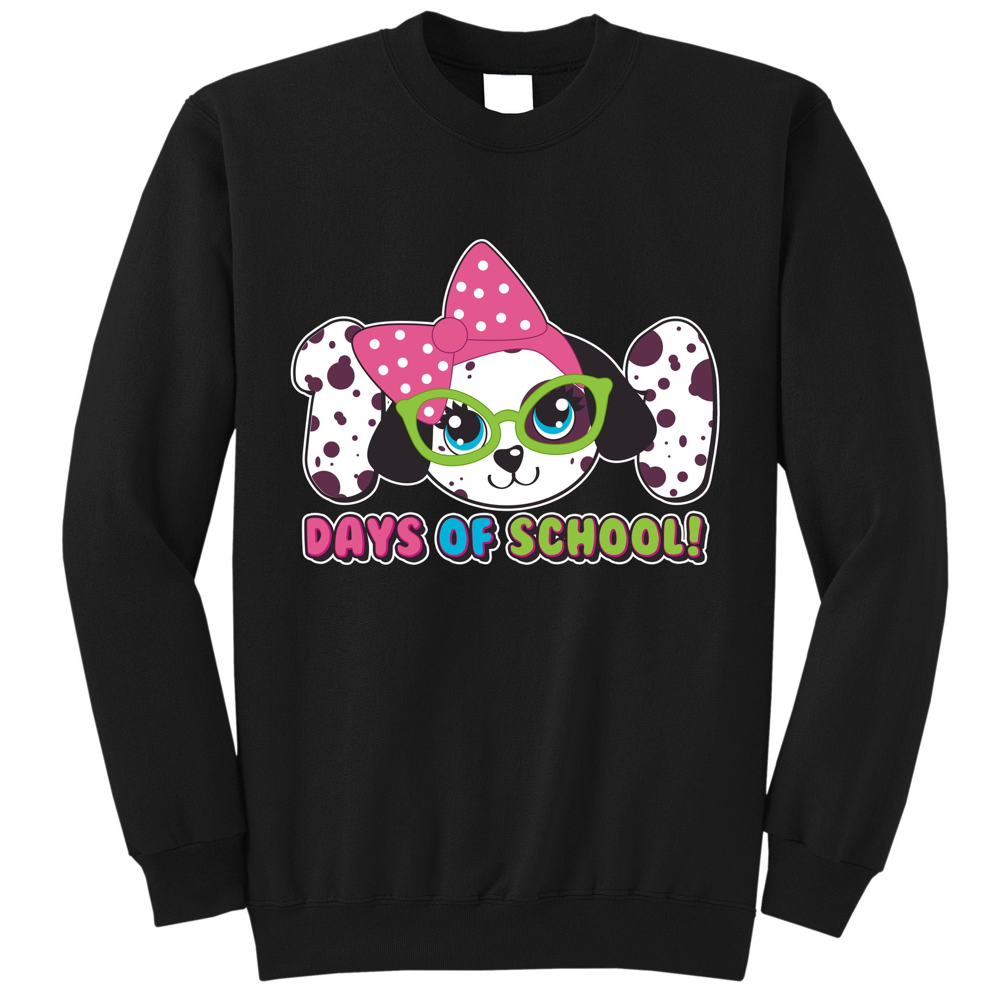 Happy 101 Days Of School Dalmatian Dog Tall Sweatshirt