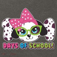 Happy 101 Days Of School Dalmatian Dog Cotton Canvas Backpack