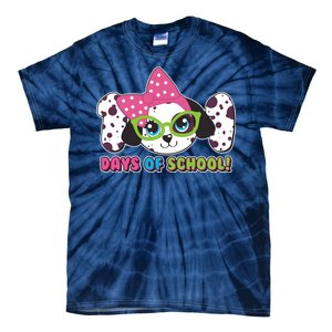 Happy 101 Days Of School Dalmatian Dog Tie-Dye T-Shirt