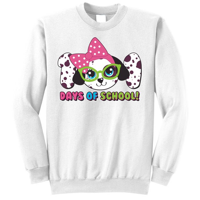 Happy 101 Days Of School Dalmatian Dog Sweatshirt