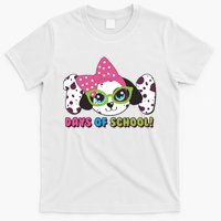 Happy 101 Days Of School Dalmatian Dog T-Shirt