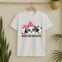 Happy 101 Days Of School Dalmatian Dog T-Shirt
