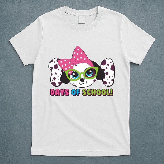 Happy 101 Days Of School Dalmatian Dog T-Shirt