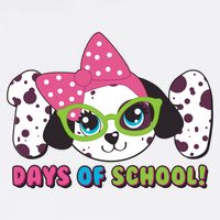 Happy 101 Days Of School Dalmatian Dog T-Shirt